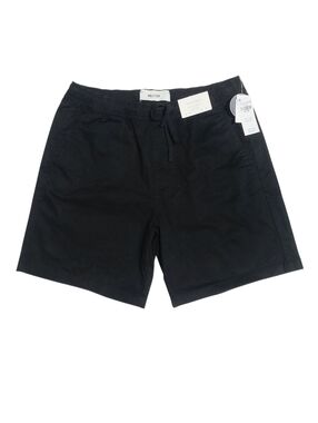 Hollister Mens Above The Knee Twill Stretch Pull-On Shorts Black MEDIUM NWT
